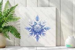 Snowflakes Christmas Sublimation Bundle Product Image 2