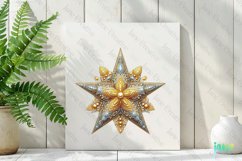 Star Sparkling Xmas Sublimation Clipart Product Image 2