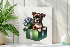 Staffordshire Bull Terrier Christmas Clipart Product Image 2