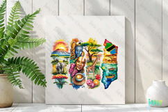 Tanzania Brushstroke PNG Product Image 3