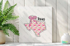Texas Floral Coquette PNG - 50 States Design Product Image 3