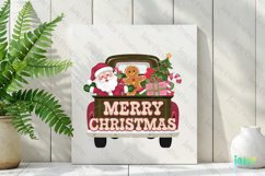 Truck Merry Christmas Sublimation Product Image 3