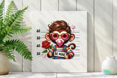 Monkey Valentine Animals Killer Love Clipart Product Image 2