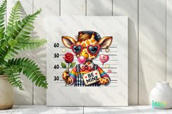 Giraffe Valentine Animals Killer Love Clipart Product Image 2