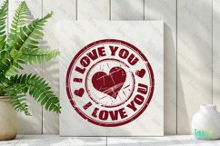 Valentine Post Stamps Sublimation Product Image 2