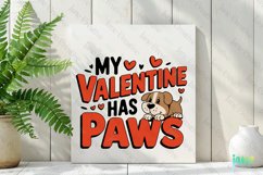 My Valentine Has Paws PNG Clipart Product Image 2