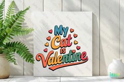 My Cat Is My Valentine PNG Clipart Product Image 2