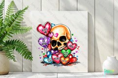 Valentine&#039;s Day Skull Sublimation Product Image 3