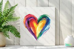 Valentines Day Heart Brushstroke Clipart Product Image 2