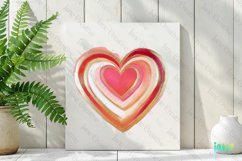 Valentines Day Heart Brushstroke Clipart Product Image 2