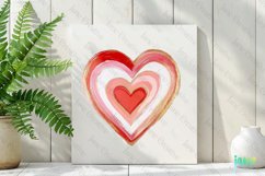 Valentines Day Heart Brushstroke Clipart Product Image 2