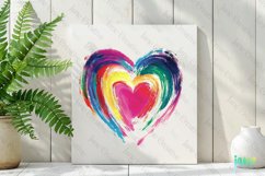 Valentines Day Heart Brushstroke Clipart Product Image 2