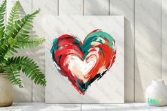 Valentines Day Heart Brushstroke Clipart Product Image 2