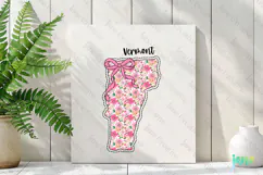 Vermont Floral Coquette PNG - 50 States Design Product Image 3