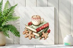 Vintage Book Christmas Sublimation PNG Product Image 2