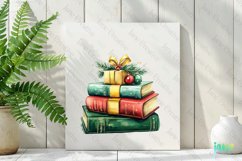 Vintage Book Christmas Sublimation PNG Product Image 2