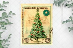 Vintage Christmas Stamps Sublimation Product Image 1