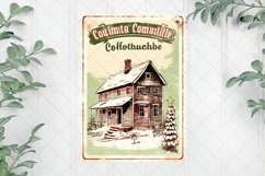 Vintage Christmas Stamps Sublimation Product Image 1