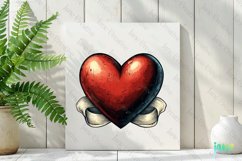 Vintage Heart Clipart Sublimation Product Image 2