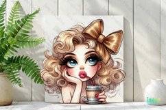 Vintage Pin-Up Girl Sublimation Clipart Product Image 2