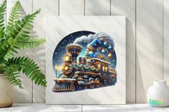 Vintage Train Christmas Sublimation Product Image 2