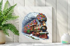 Vintage Train Christmas Sublimation Product Image 2