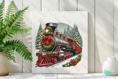 Vintage Train Christmas Sublimation Product Image 2