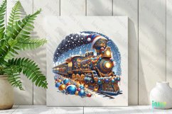 Vintage Train Christmas Sublimation Product Image 2
