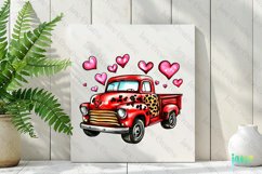 Valentine&#039;s Day Vintage Truck Sublimation Product Image 3
