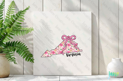 Virginia Floral Coquette PNG - 50 States Design Product Image 3