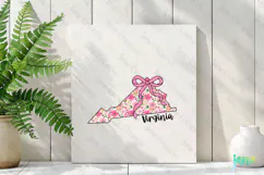 Virginia Floral Coquette PNG - 50 States Design Product Image 3