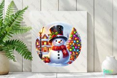 Watercolor Christmas Scenes Sublimation Product Image 2
