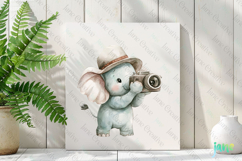 Elephant Watercolor Cute Animals Photographer Product Image 2