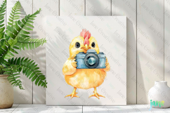 Chicken Watercolor Cute Animals Photographer Product Image 2