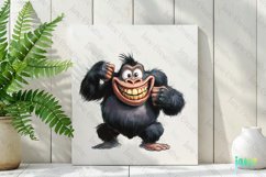 Gorilla Whimsical Animals Clipart Sublimation Product Image 2