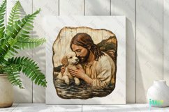 Wooden Board Jesus Christ’s Clipart Product Image 2