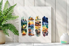 Wyoming State Brushstroke USA PNG Product Image 3