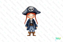 Watercolor Pirate Clipart Product Image 1