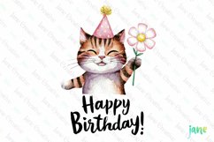 Happy Birthday Animals Sublimation Clipart Product Image 1
