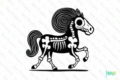 Skeleton Horse Sublimation Clipart Product Image 1
