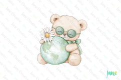 Cute Earth Clipart Sublimation Product Image 1