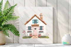 Gardening Girl House Sublimation Clipart Product Image 2