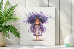 Whimsical Floral Child Clipart Product Image 2