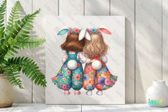 Easter Bunny Girls Sublimation Clipart Product Image 2