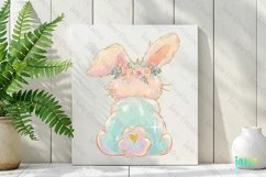 Brushstroke Easter Bunny Coquette Clipart Product Image 3