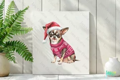 Little Christmas Chihuahua Dog Clipart Product Image 2