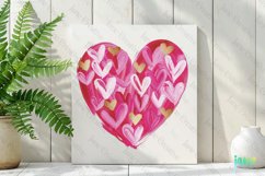 Valentine Day Heart Brushstroke Clipart Product Image 2