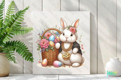 Retro Easter Bunny Sublimation Clipart Product Image 3