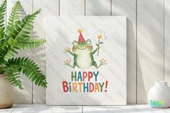 Happy Birthday Animals Sublimation Clipart Product Image 2