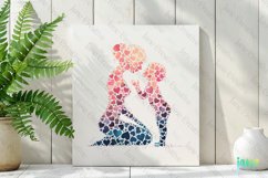 Mom And Baby Made Of Hearts Clipart Product Image 2